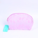 Purple cherry blossom shell shaped makeup bag