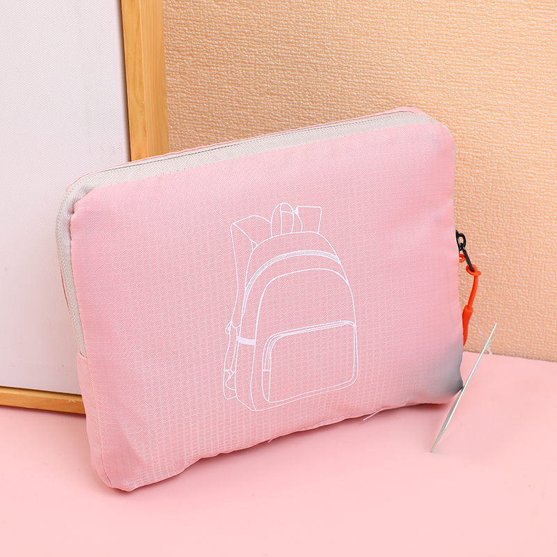 Folding Backpack - pink