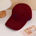 N Embroidered Adult Baseball Cap – Red