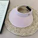 Shiny Adult Sun Visor Hat - Pink (Adjustable)