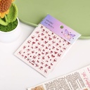 Scarlet Ribbon Mirage Nail Stickers