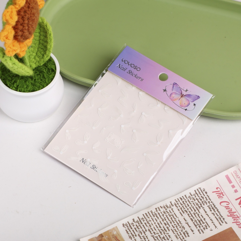Featherlight Radiance Nail Stickers