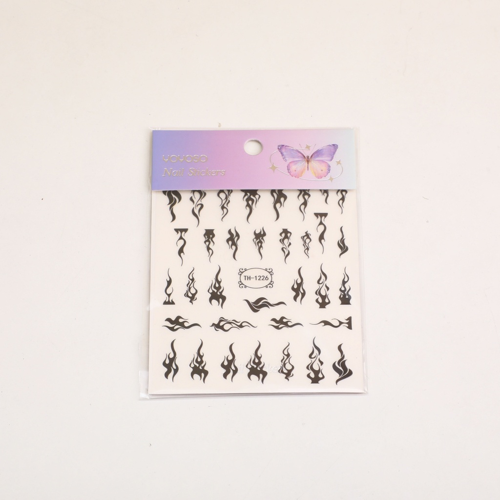 Flickering Flame Nail Stickers