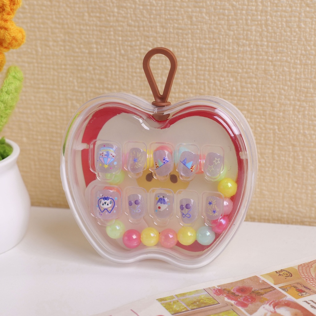 Fairyland Fun Kids Press-On Nails - Cocoa Kitty Pie