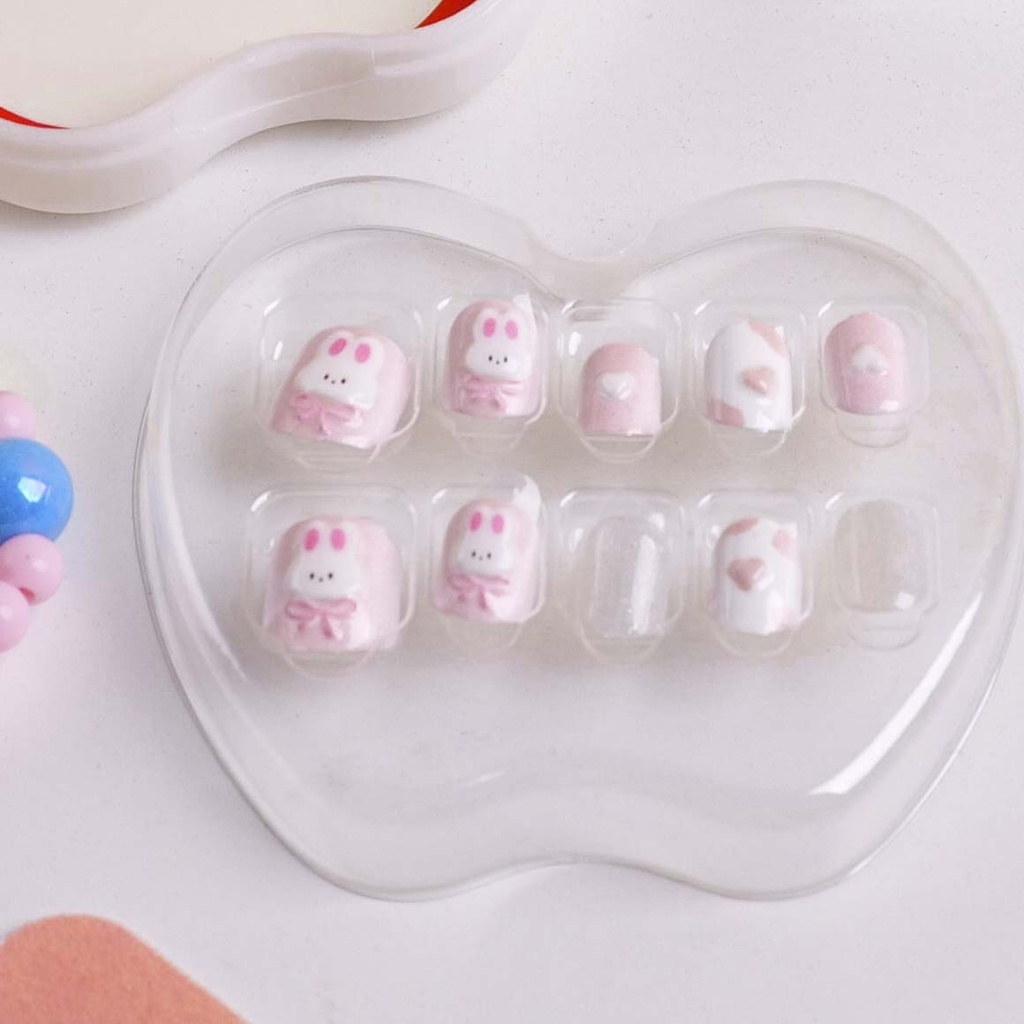 Fairyland Fun Kids Press-On Nails - Cloudy Bunny