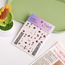 Velvet Rose Noir Nail Stickers