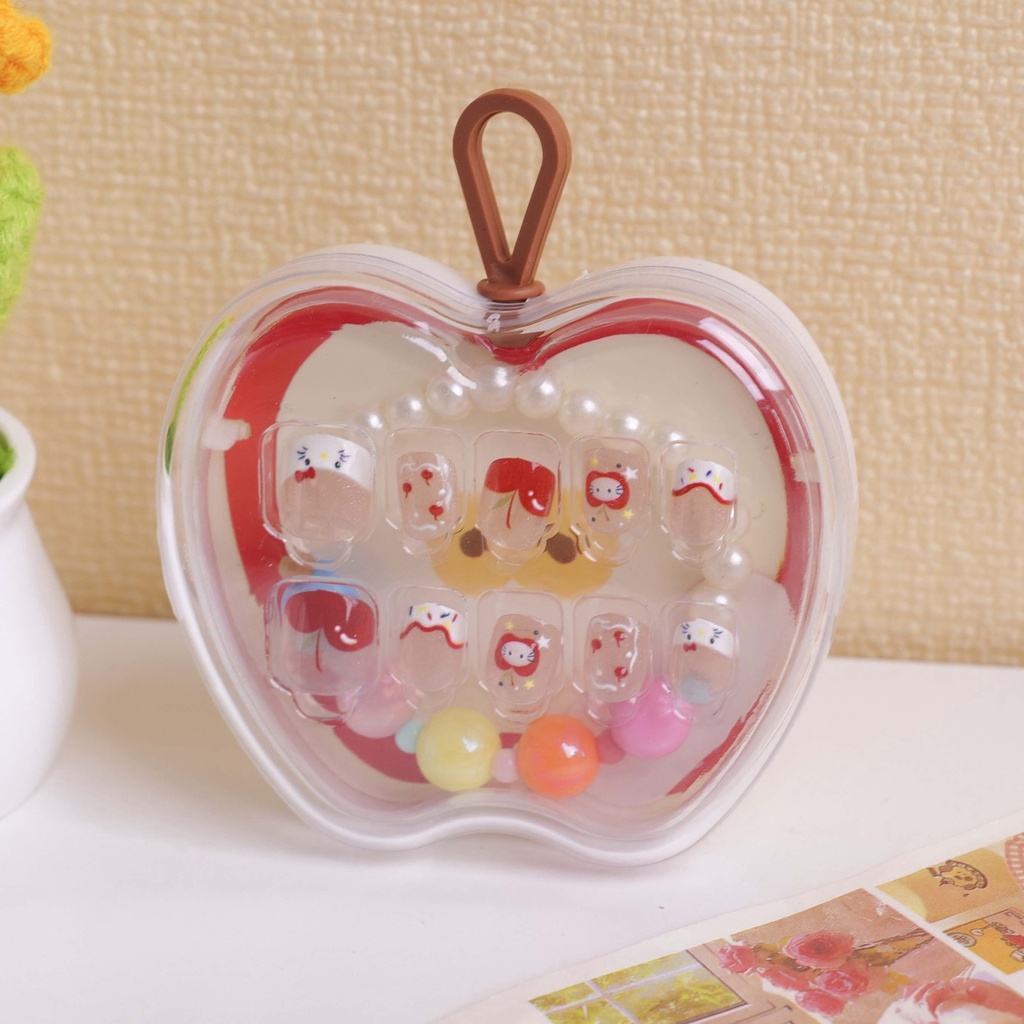Fairyland Fun Kids Press-On Nails - Apple Party