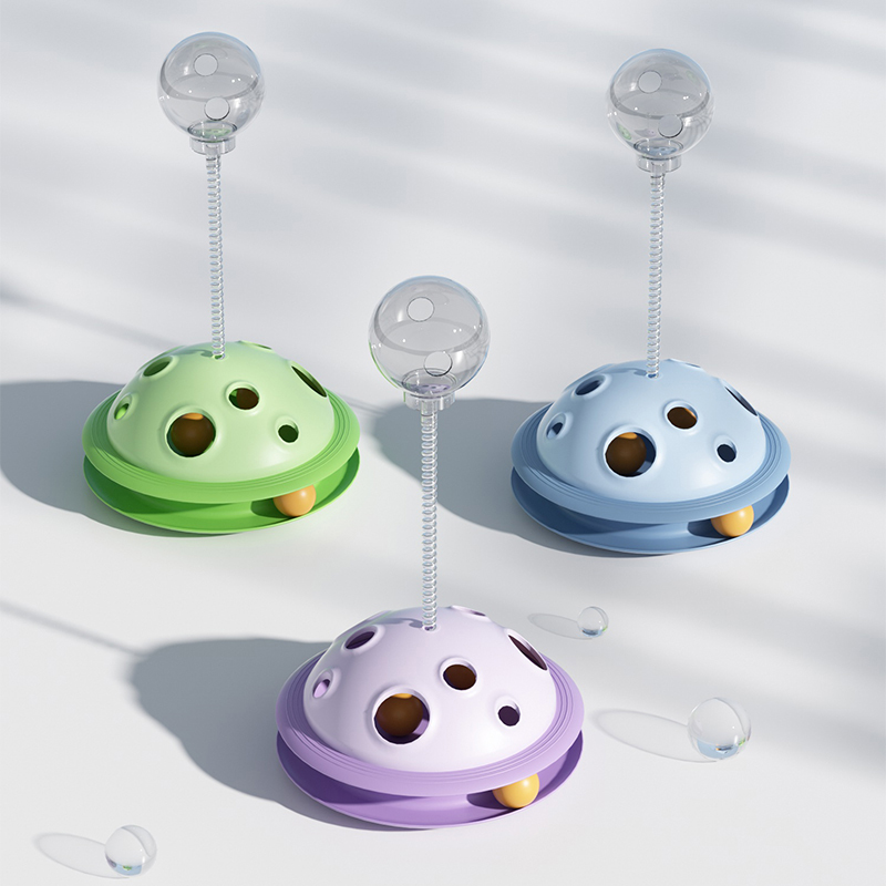 Planet-Shaped Treat-Dispensing Pet Toy
