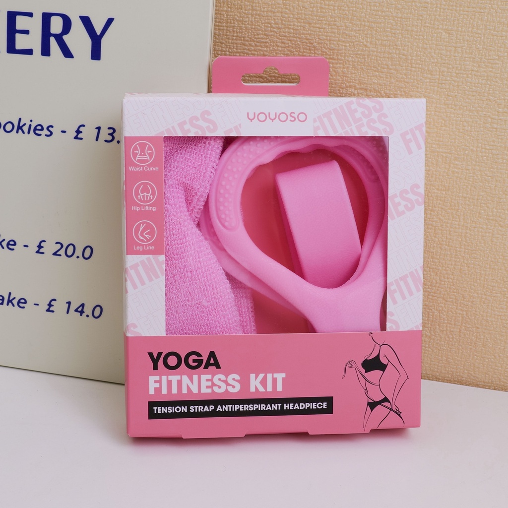 Tension strap antiperspirant headpiece yoga fitness kit