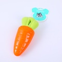 Carrot shaped dog toy