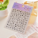 Cartoon Kitty Nail Stickers