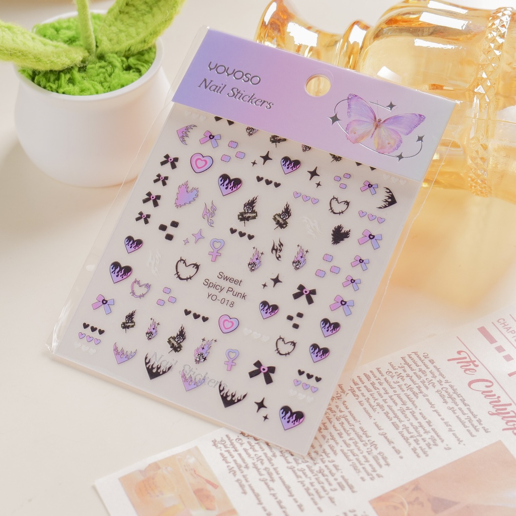 Gothic Girl Nail Stickers