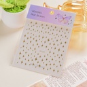 Gold Foil Star Nail Stickers