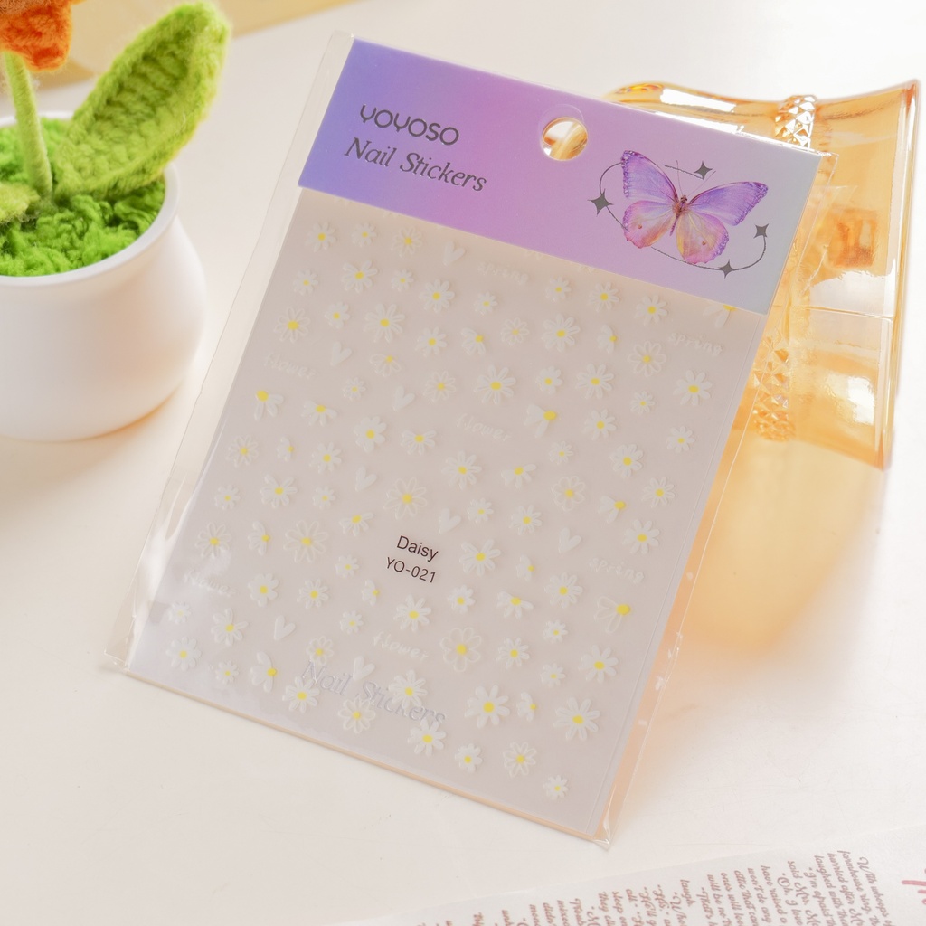 Countryside Flower Nail Stickers