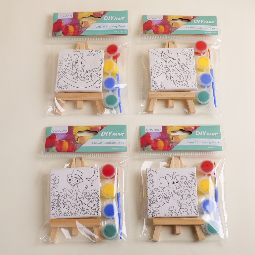 Insect Mini DIY Painting Set 7*7 with Paints