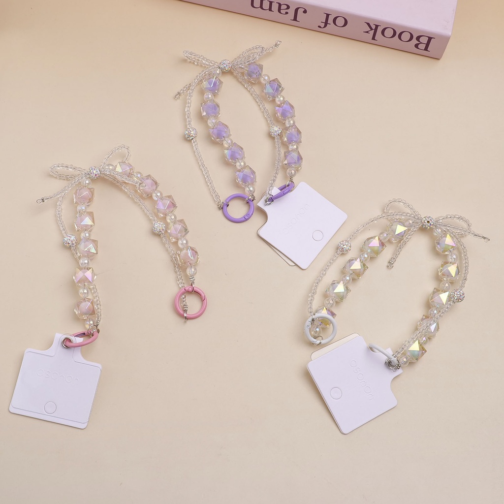 Colorful Beaded Mobile Phone Strap