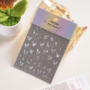 Blue 3D Butterfly Nail Stickers