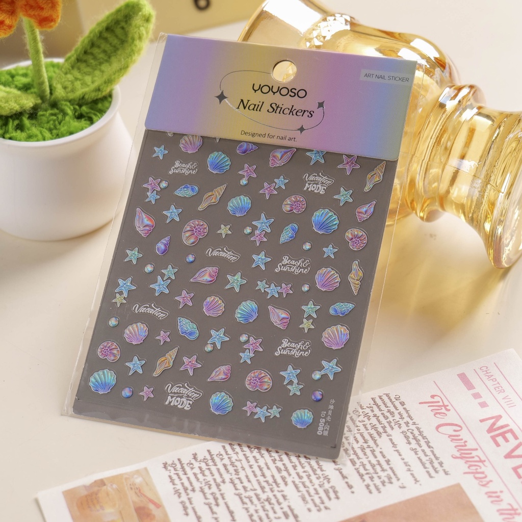 Beach Shell Nail Stickers