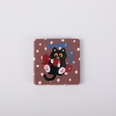 Kitty Embossed Square Fashion Mirror