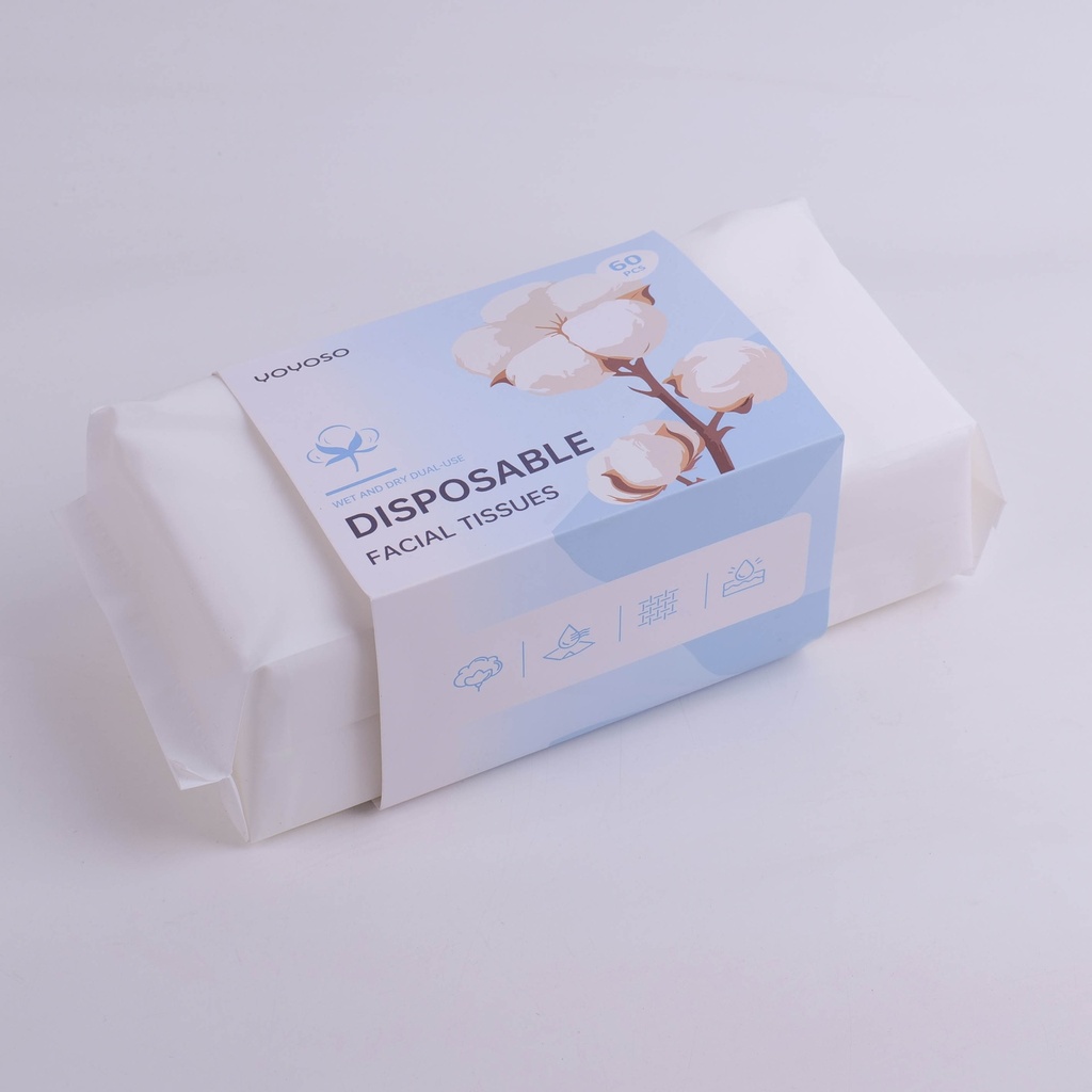 Cotton-Soft Pull-Out Facial Tissues (60pcs)