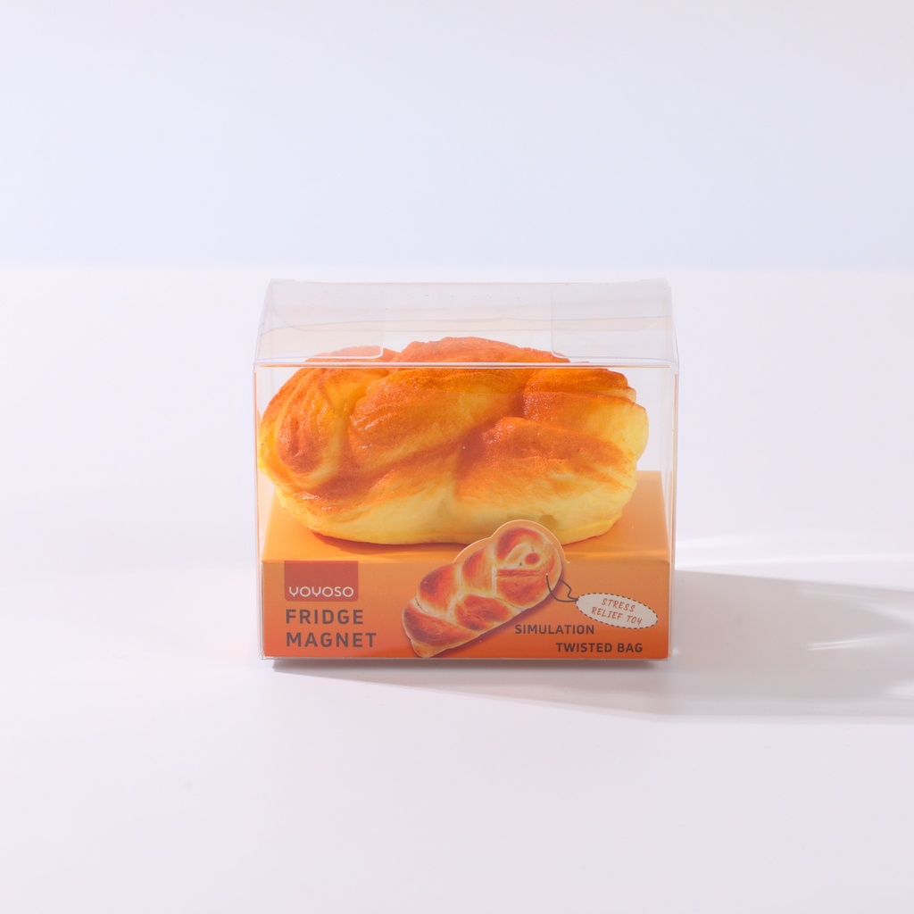 Simulation Twist Bread Stress Relief Toy – Fridge Magnet