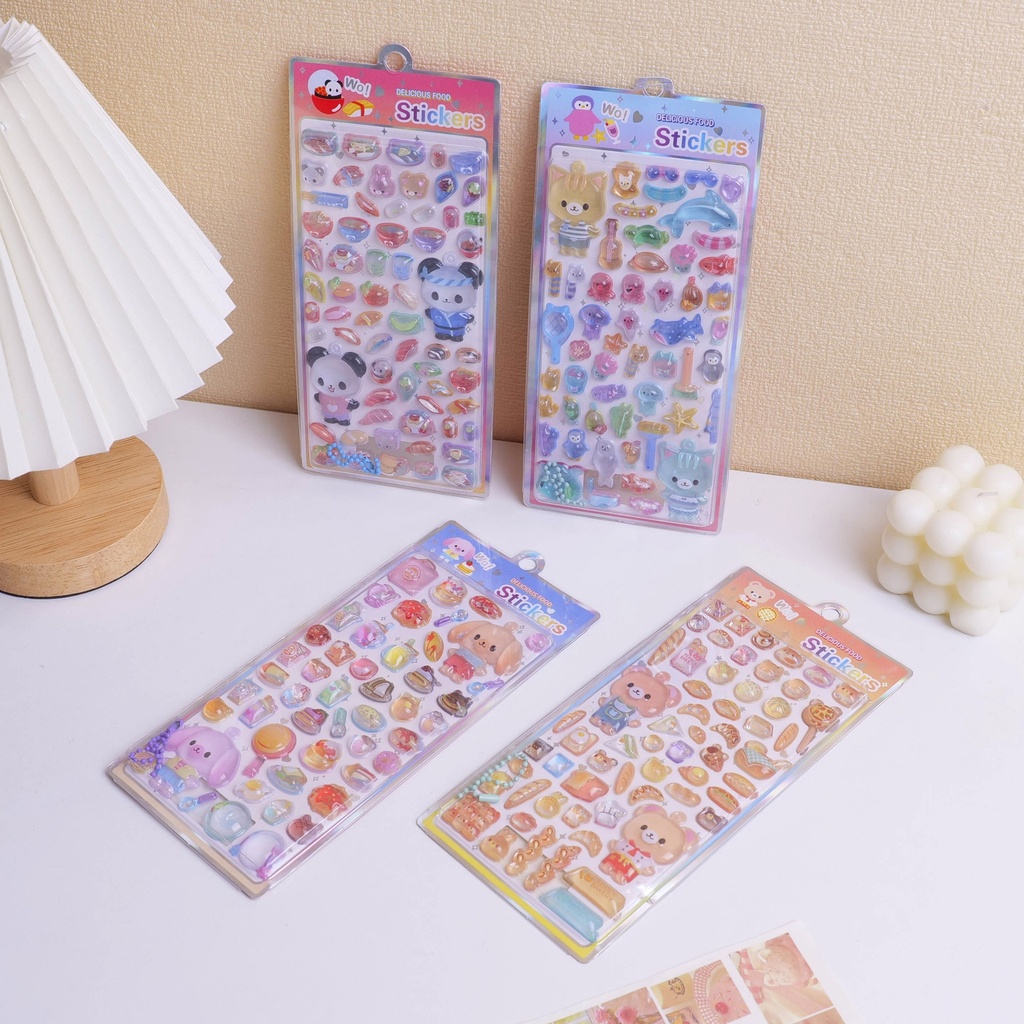 Cute Animal 3D Relief Sticker - It can be pasted into a small pendant