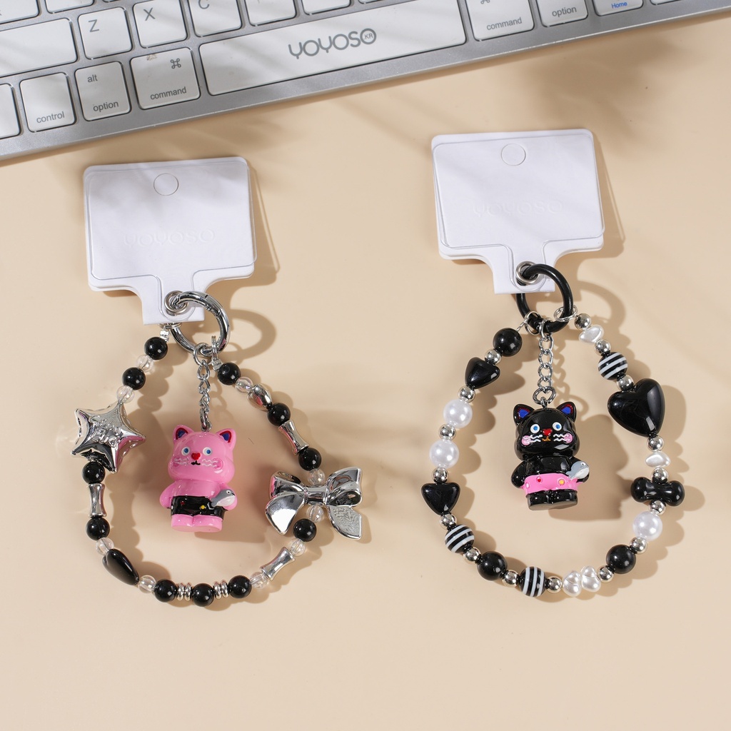 Couple Cat Phone Chain