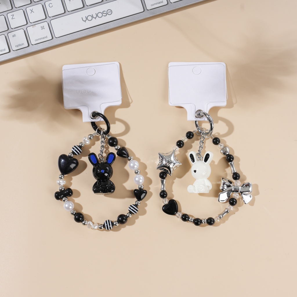 Sitting Rabbit Phone Chain
