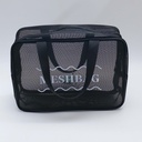 Large Mesh Handheld Toiletry Makeup Bag