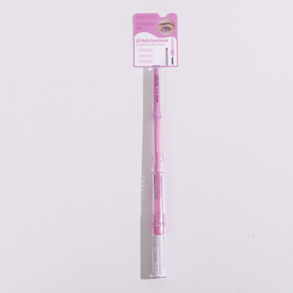 3D Multi-functional Eyebrow Knife Pencil - Flax Brown