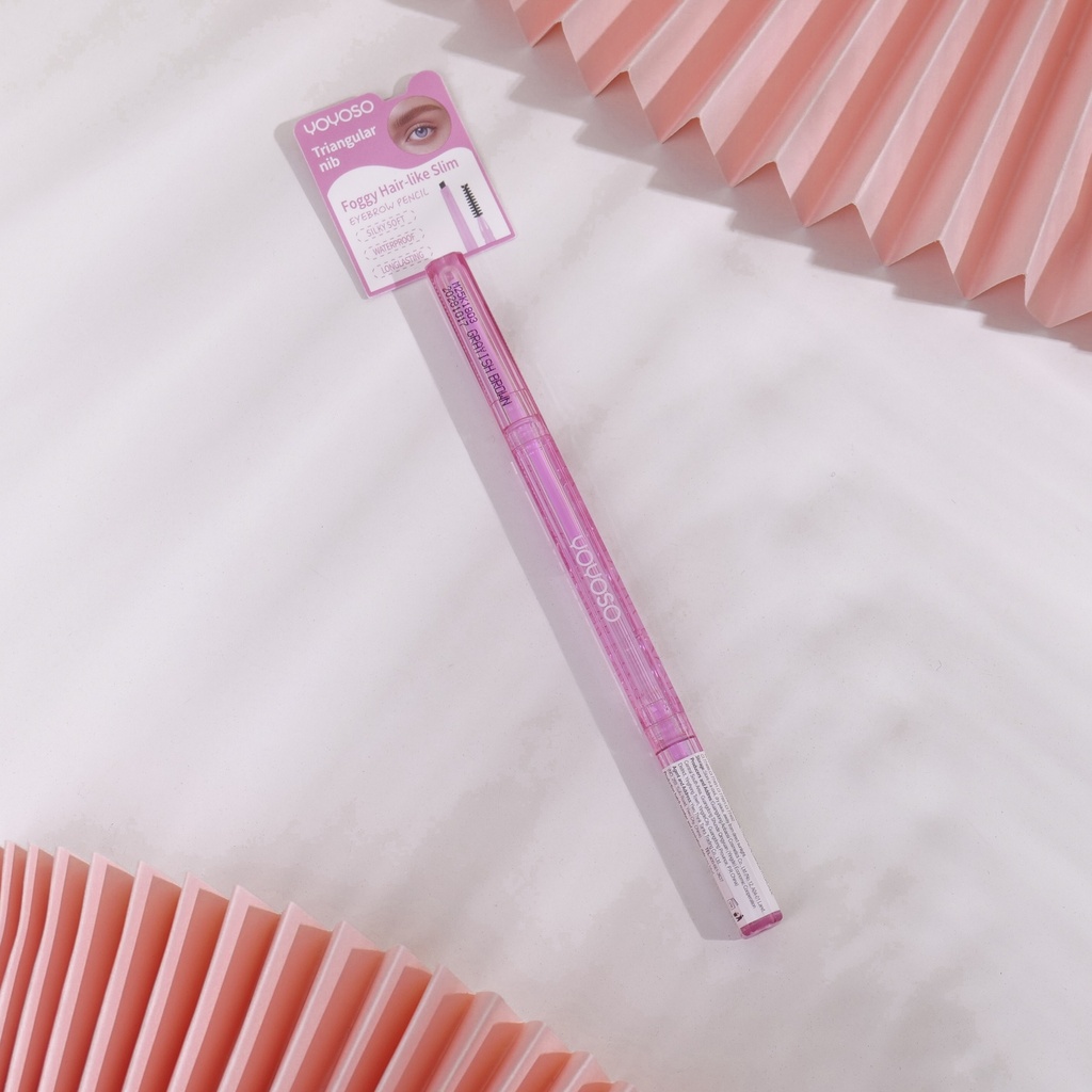 Foggy Hair-like Slim Eyebrow Pencil - Grayish Brown
