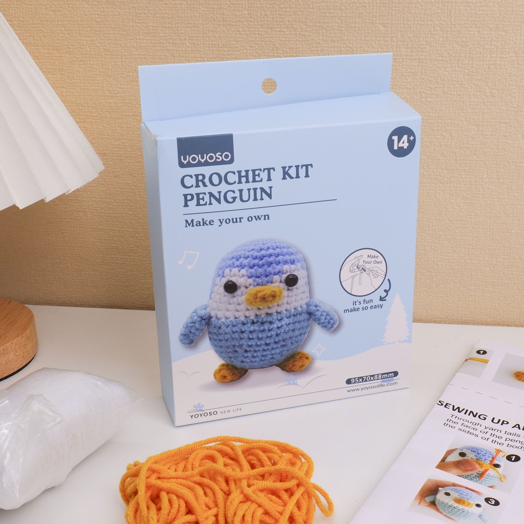 DIY Milk Cotton Crochet Series - Penguin