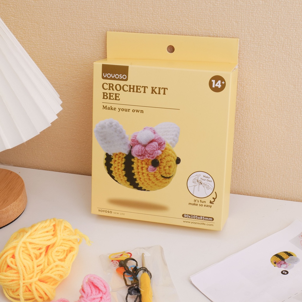 DIY Milk Cotton Crochet Series - Bee