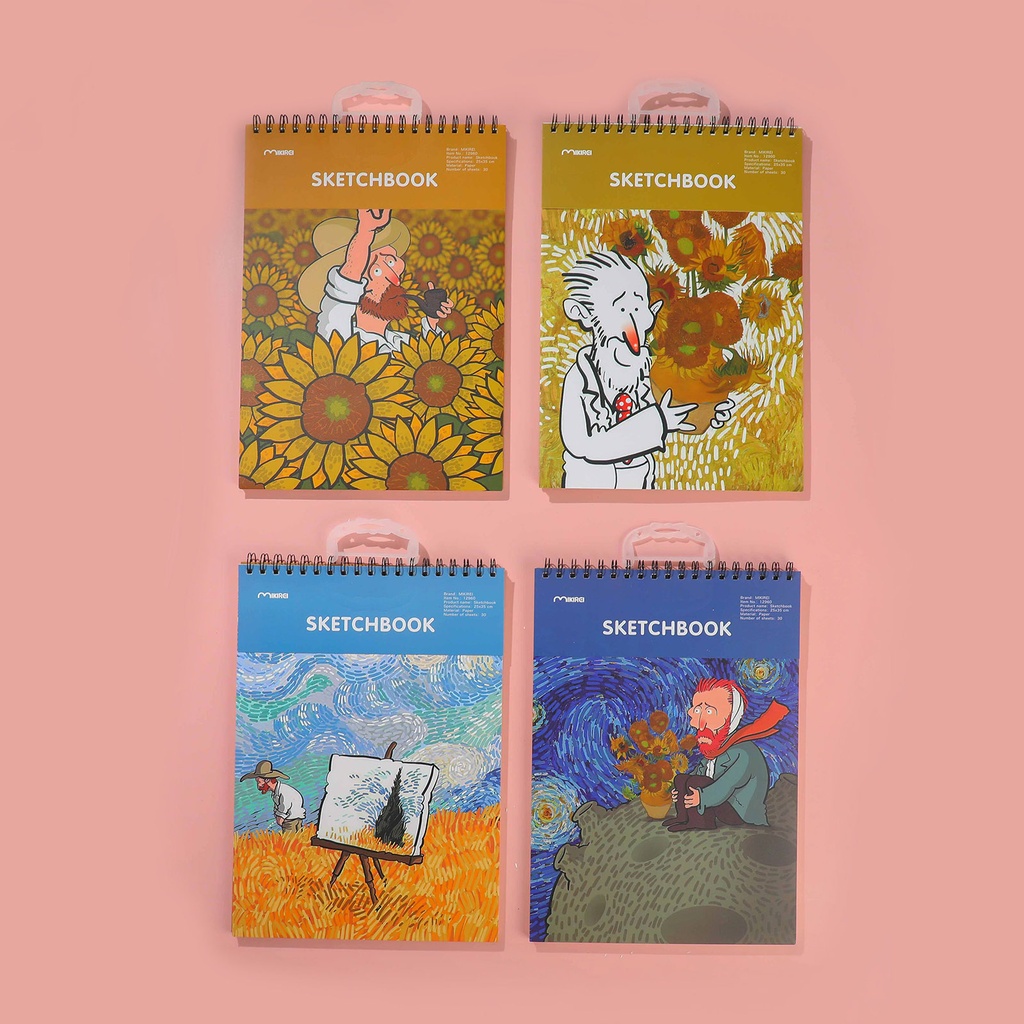 Van Gogh Sketchbook A3 - Blank Pages 30pcs