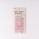 Gold-Patterned Soft Pink Self-Adhesive Nail Stickers
