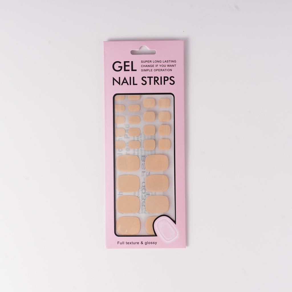 Nude Milk Tea Self-Adhesive Toe Stickers