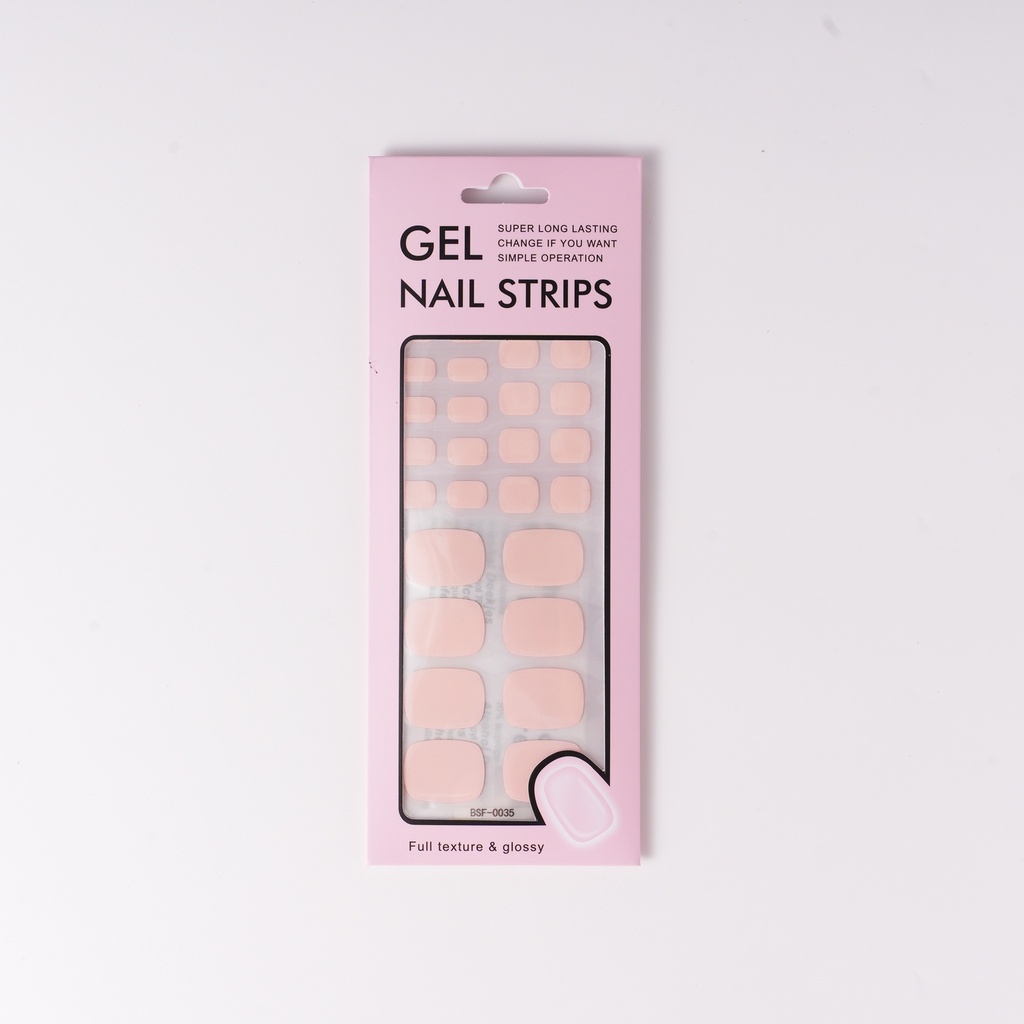 Tender Pink Self-Adhesive Toe Stickers