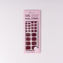 Charming Burgundy Self-Adhesive Toe Stickers