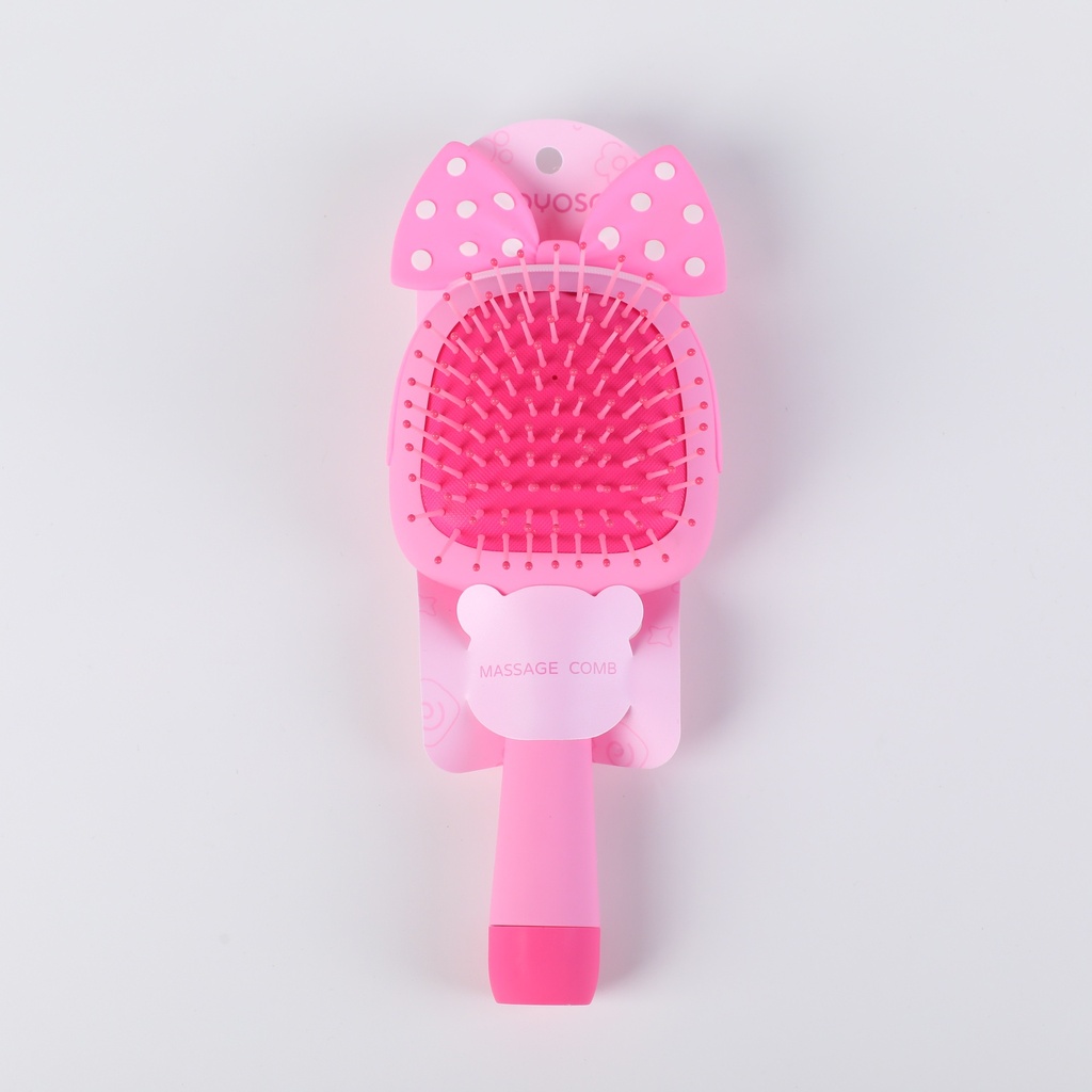 Bow Massage Brush – Rose Red