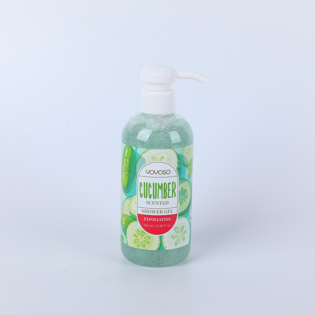 350ml Exfoliating Shower Gel - Cucumber Scented