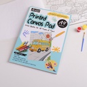 Little Car Town - A4 Canvas Coloring Book 10pcs
