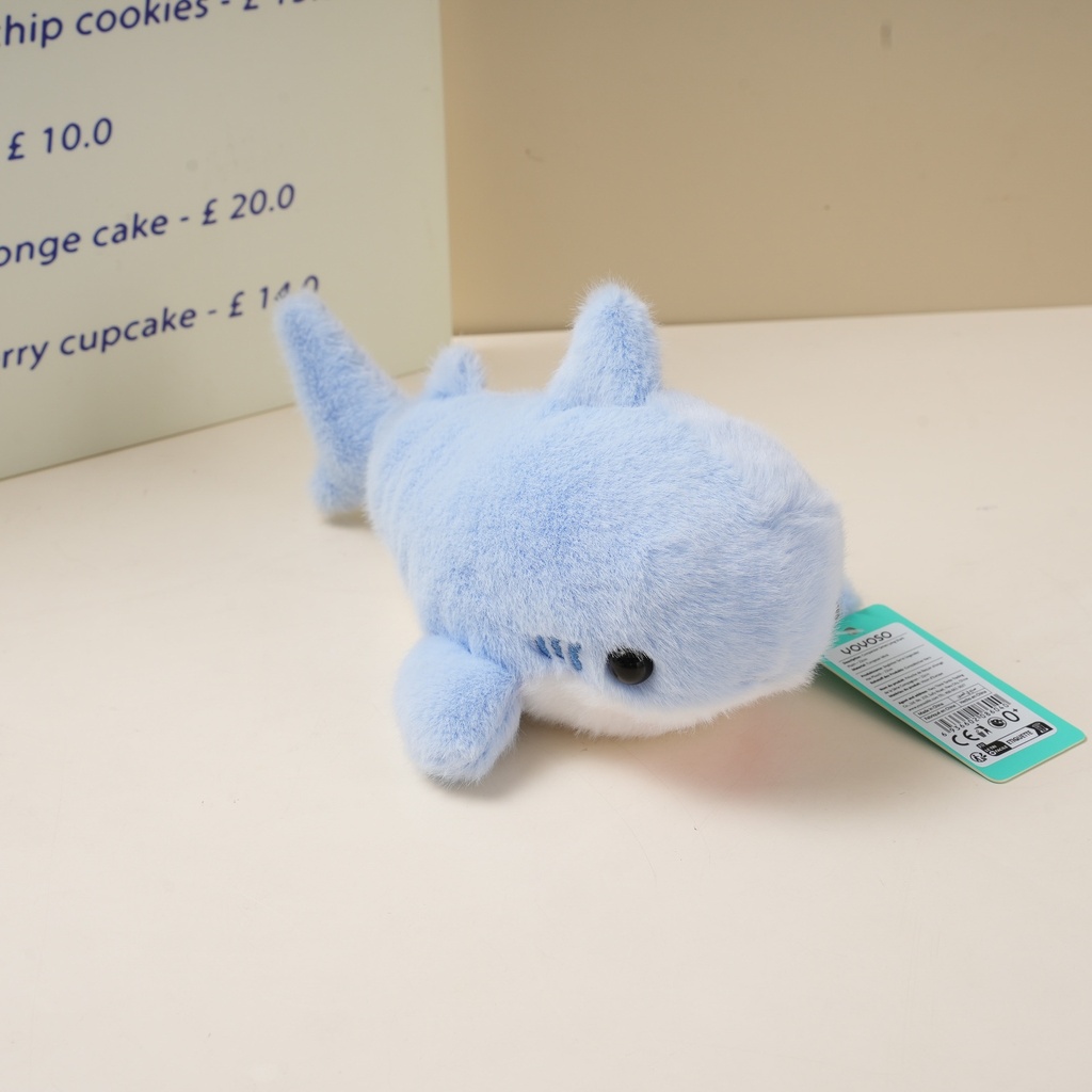 HY-MR8006 Companion Series Lying Shark Plush – 22cm