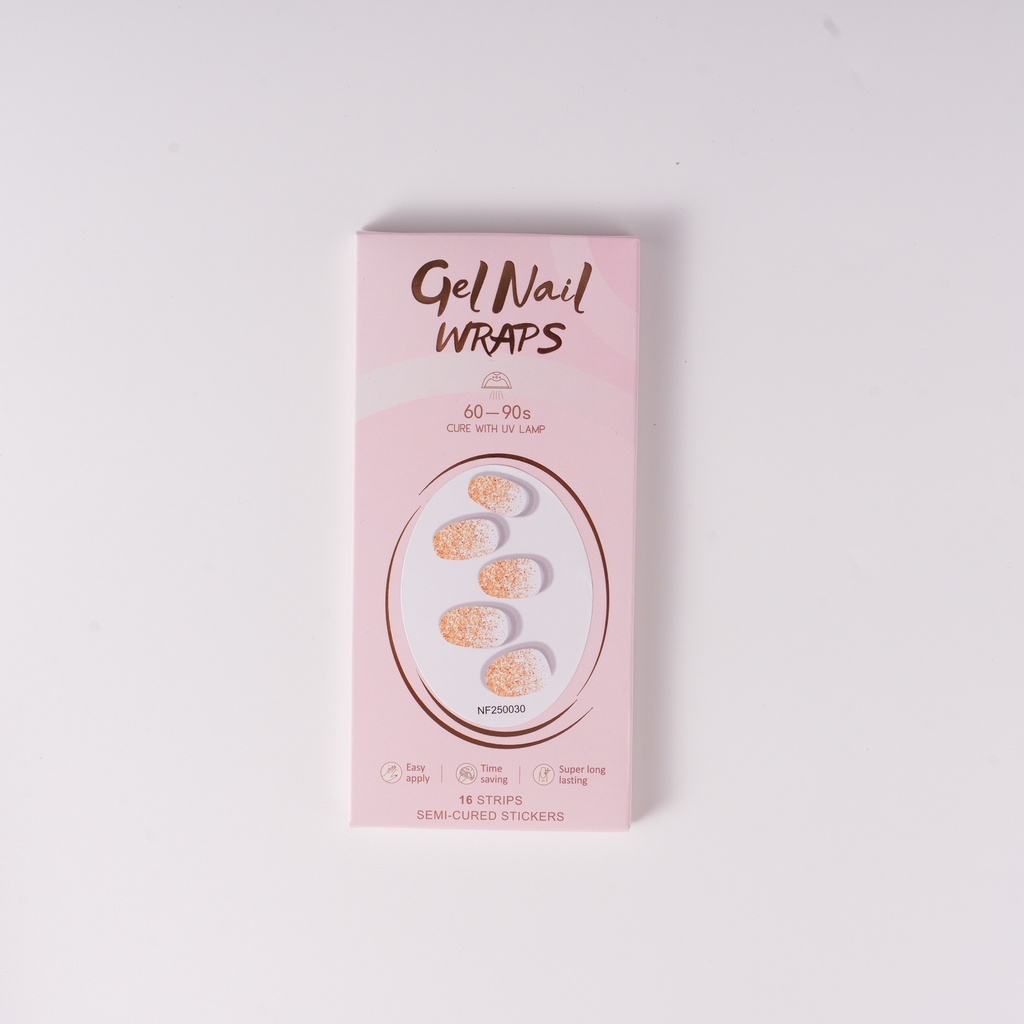 Crushed Diamond Flowing Gel Nail Stickers (UV Lamp Required)