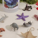 HYD4315AB - 3-Inch Marine Animal Model Toys 12pcs