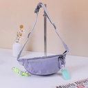 Smiley Lanyard Waist Bag - Gray
