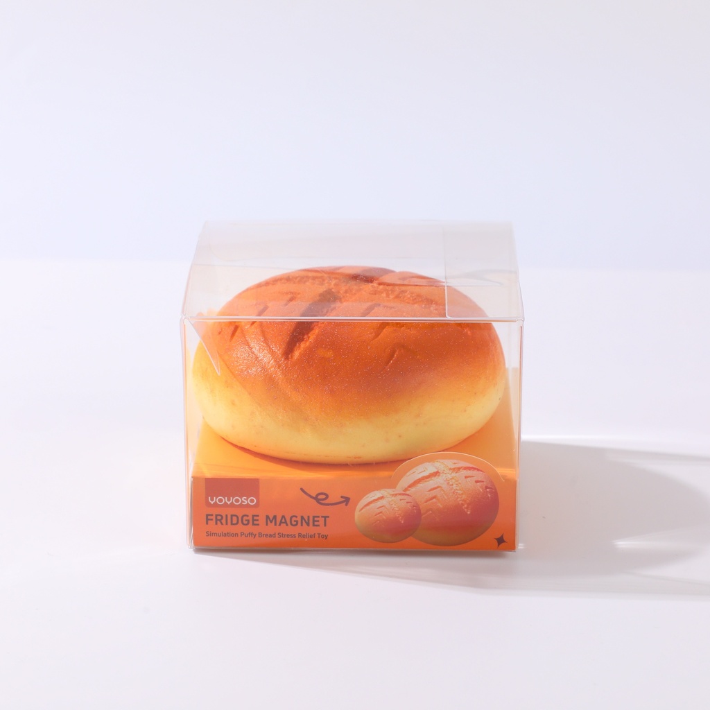 Simulation Chubby Bread Stress Relief Toy – Fridge Magnet