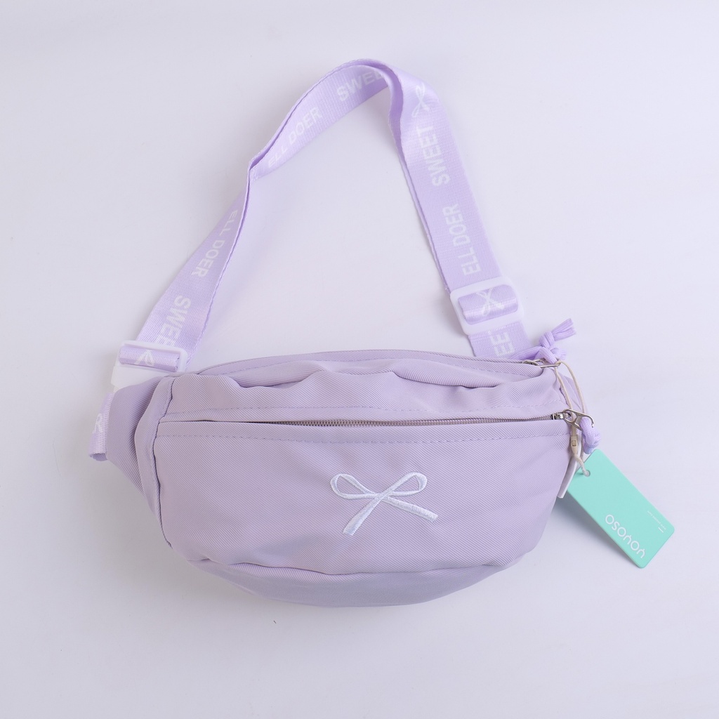 Bowknot Series Sport Waist Bag - Purple
