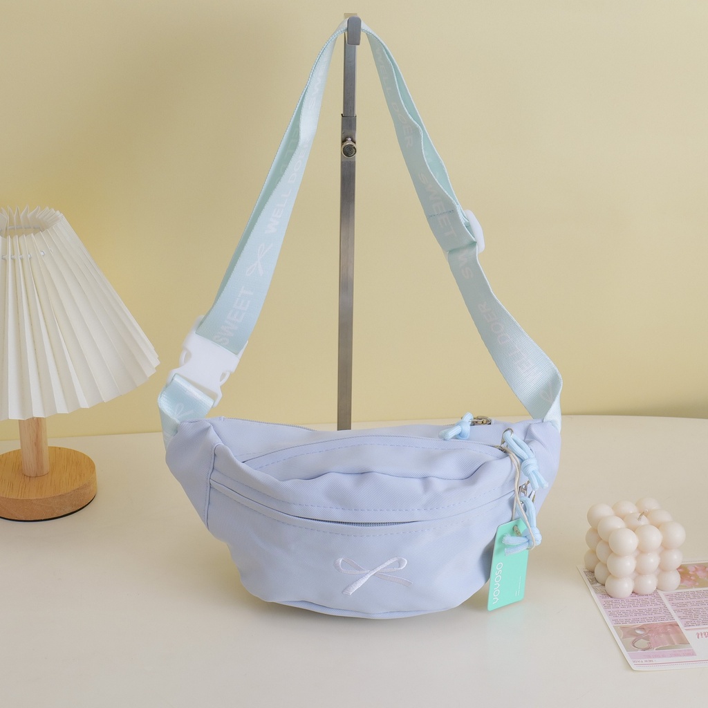 Bowknot Series Sport Waist Bag - Blue