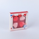 4*50G Heart-Shaped Bath Bombs Set