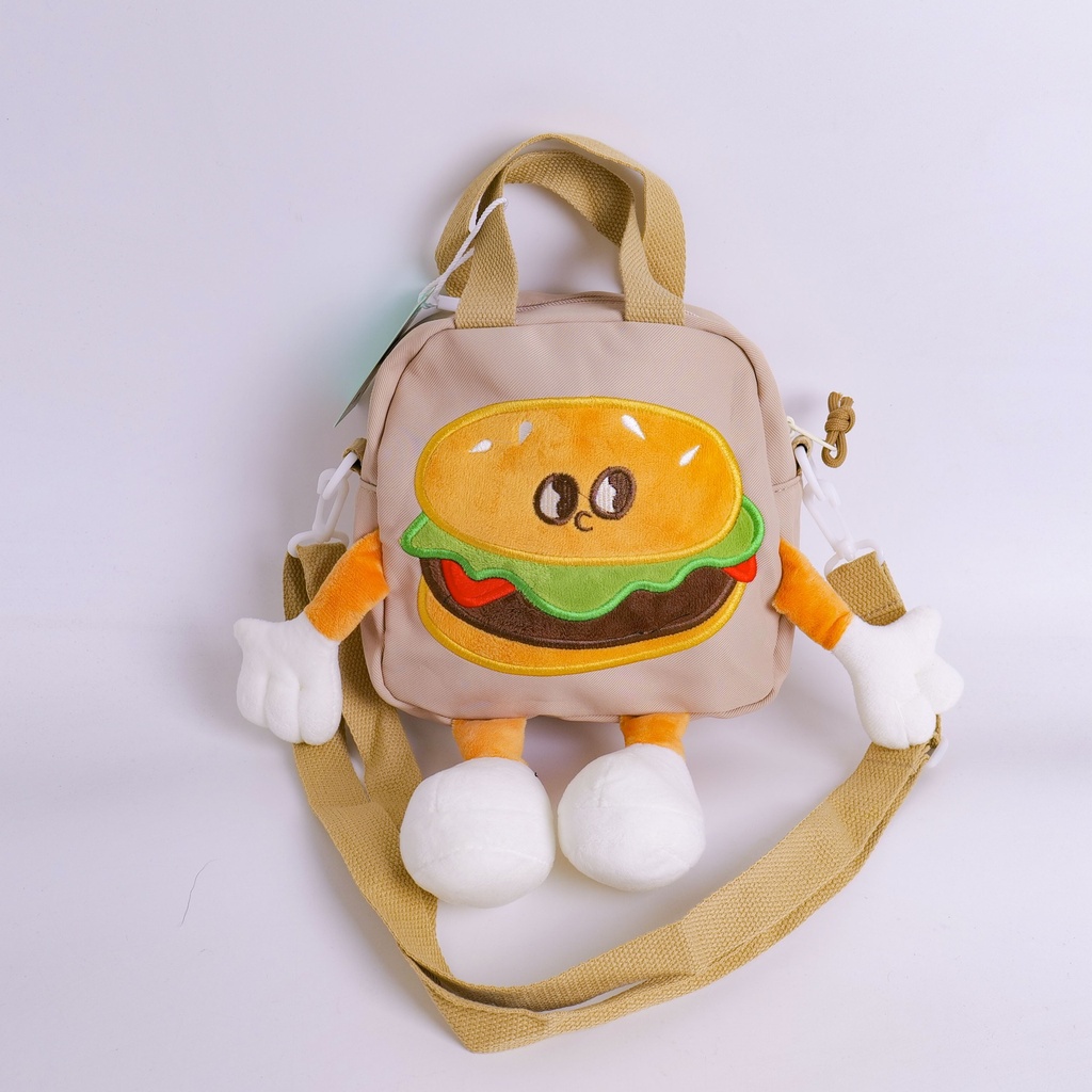 Candy Toy Series - Hamburger Shoulder Bag - Coffee